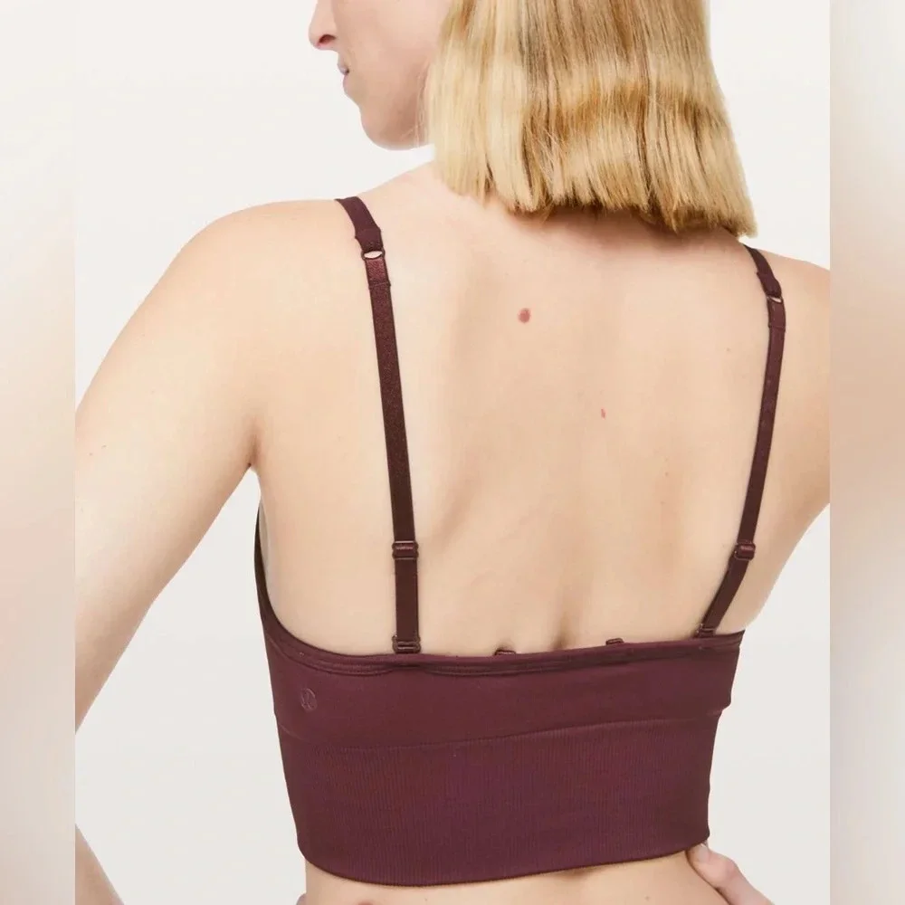 Lululemon Ebb To Street Bra Longline Size 2 - Picture 4 of 9